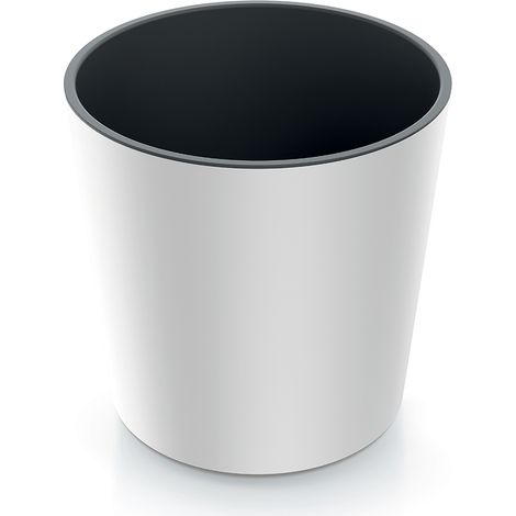 Maceta redonda baja Urbi DURO250 Blanca (1/4)