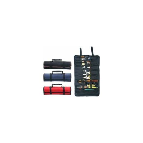 Sac à outils 22 poches, organisateur d'outils portable Oxford 601D, trousse de rangement pour outils pliable/enroulable (outils non inclus), pour jardinier/électricien/charpentier (1/5)