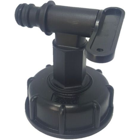 Raccord Robinet pour cuve 1000L(noir) (1/5)