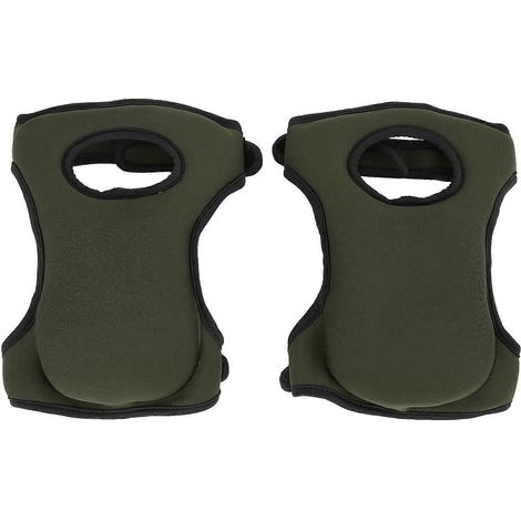 Genouillères de jardin ultra douces, antidérapantes, coussinets de protection souples, vertes