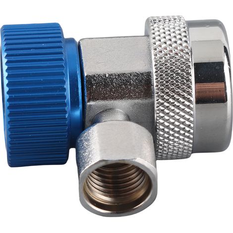 Raccord rapide R134A/C Basse/Haute, adaptateur de coupleur de climatisation, noyau de vanne d'extraction (bleu) (1/5)