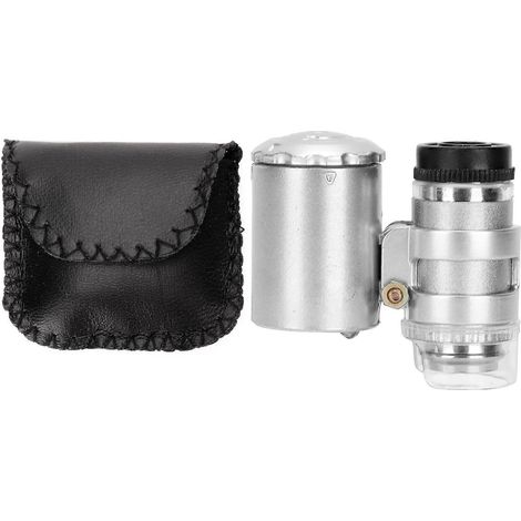Loupe LED 60X, lampe UV de détection de devises, loupe portable pour l'identification de bijoux (1/5)