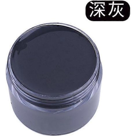 Crème de teinture et de réparation pour cuir, raviveur de couleur pour sacs, chaussures, canapés, vestes, masquant les rayures et restaurant le cuir véritable. Couleur : Gris foncé