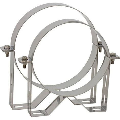 Schornstein Wandbefestigung Wandabstand 50 mm Edelstahl DW DN 180