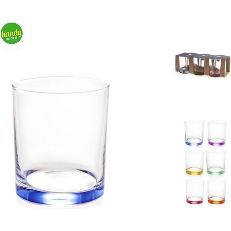 Set 6 bicchieri in vetro Flash Royal Norfolk cl. 28 colori assortiti