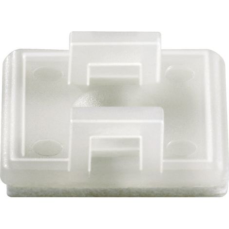 Embase de fixation Plage de Ø du faisceau: 7 mm (max) TRU COMPONENTS TC-HC18T203 1593048 transparent