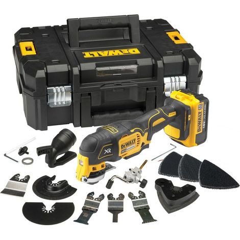 DeWalt DCS355M2 18V XR Brushless Multi-Tool with Accessory Kit (2 x 4.0Ah Batteries and Case)