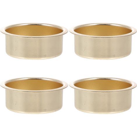 Lot de 4 bougeoirs en métal pour Halloween, décoration de fête et de maison-4.10X4.10X1.70CM (1/3)