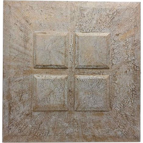 Panneau décoratif blanc texture vieilli mural chic - Blanc effet décapé vieilli