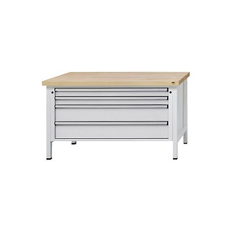 Banco de trabajo con cajones XL/XXL  bastidor modular  anchura (1/4)