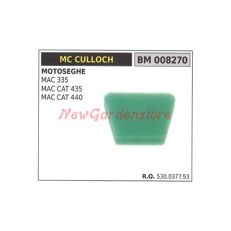 Filtro aria MC CULLOCH motosega MAC 335 CAT 435 440 008270