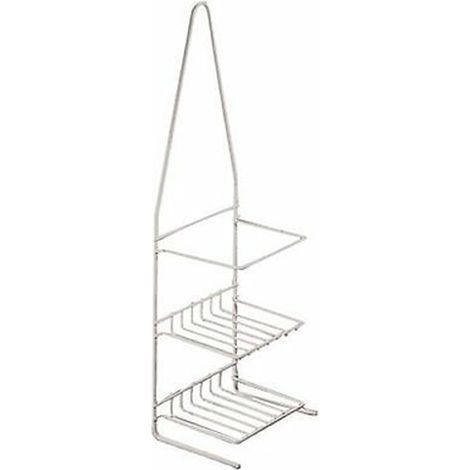SUPPORTO A 2 PIANI PER DOCCIA ELLIPSE - - cm.14x10x45 - FER 333412 (1/2)