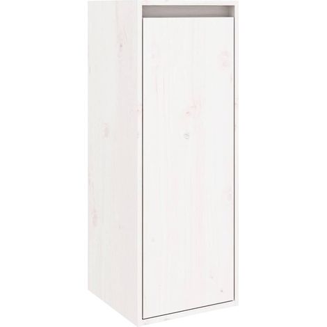 Maison Exclusive - Pensile Bianco 30x30x80 cm in Legno Massello di Pino (1/5)