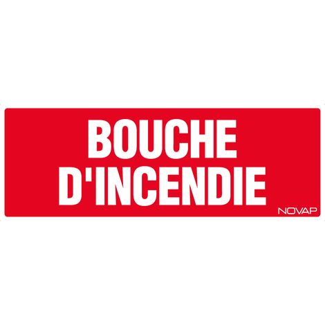 Panneau Bouche d'incendie - Rigide 330x120mm - 4140049