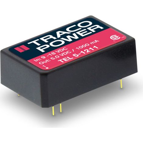 TracoPower TEL 5-2411 DC/DC-Wandler, Print 24 V/DC 5 V/DC 1 A 6 W Anzahl Ausgänge: 1 x Inhalt 1 St.