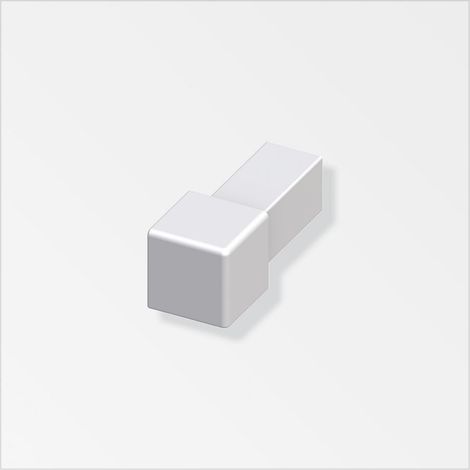 Fl.-Quadrat-Fliesenecke 8mm, Alu silber, 1 St
