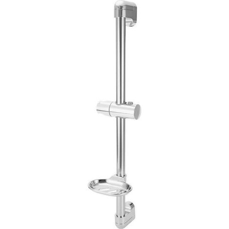Barre of shower wall-mounted, bracket of apple of shower, arm of shower with box to soap G1 / 2' Room of shower in stainless steel (1/4)