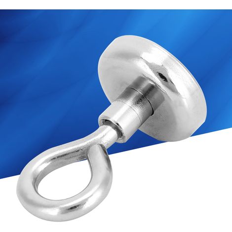 Lot de 2 crochets magnétiques puissants pour la récupération de pièces de quincaillerie, supportant jusqu'à 22 kg (48,5 lb), résistants à la rouille et idéaux pour la suspension. (1/5)