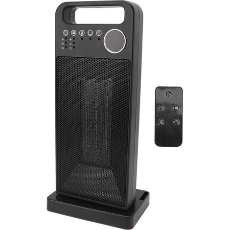 Chauffage d'appoint 2000 W PTC, 3 vitesses, télécommande, radiateur électrique tour pour intérieur, prise UE 220 V à 250 V