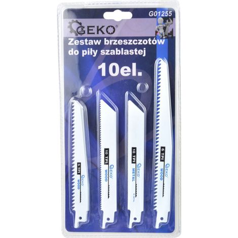 SET 4pz LAME DI RICAMBIO PER SEGHA A GATTUCCIO GEKO G01255