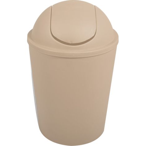 Poubelle à  bascule AKO 5,5L Beige MSV (1/5)