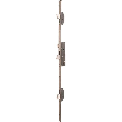 Iseo Cavers – Serrure multipoint en applique 3 points à larder – Pêne réversible – Entraxe 85 mm – Têtière plate inox 1860x24x3 – 785111352 (1/5)
