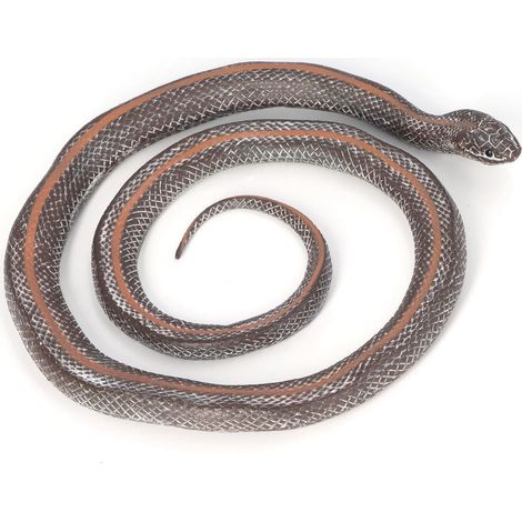 Serpent jouet en PVC, 80 cm (31,5 pouces), objet amusant, effrayant et original, décoration pour le 1er avril. (1/5)