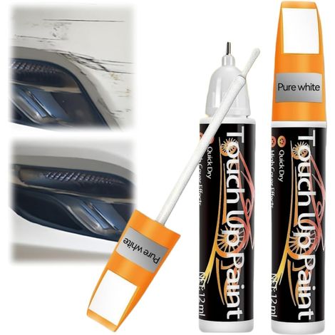 Car Paint Touch Up Pen,Car Paint Pen,2-en-1 Stylo Efface Voiture,Stylo Réparation Rayure Voiture,Crayon Retouche Peinture Voiture (1/5)