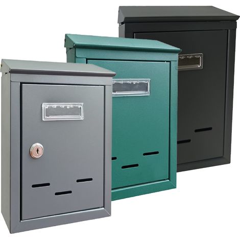 CASSETTA POSTALE 'MAGNOLIA' cm 20,5x6,8x H.30 - grigio argento