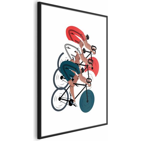 Cartel - Juegos Olímpicos - carrera de ciclismo (1/4)