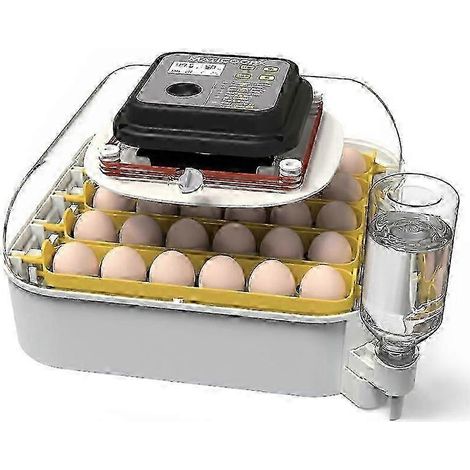 Incubateur pour 30 œufs avec indicateur d'humidité, retourneur d'œufs automatique et testeur d'œufs pour l'élevage de poussins – matériel d'élevage de volailles (1/5)