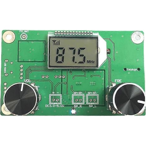 Digitales DSP-PLL-FM-Stereo-Radioempfängermodul, 87–108 MHz, mit serieller Steuerung, Frequenzbereich 50 Hz–18 kHz (1/5)