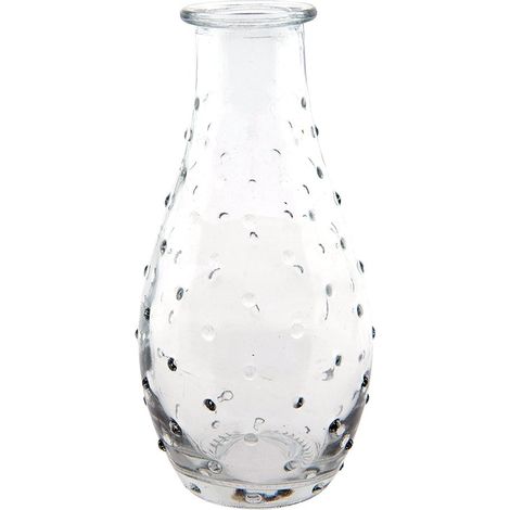 Vase en Verre Transparent pour Décoration Intérieure et Fleurs de Table - 7 x 14 cm - PANGIVO (1/5)