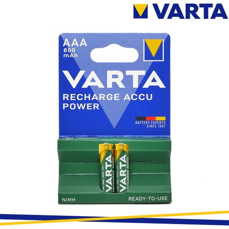 BATTERIE RICARICABILI MINISTILO AAA 1,2V 800MAH VARTA