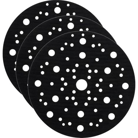 3 Patins de Protection 150mm 70 Trous pour Ponceuse Excentrique Interface