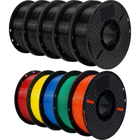 PLA-Filament für 3D-Drucker, 1,75 mm Durchmesser, 1 kg Rolle, 10 kg PETG Mix E (1/2)