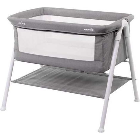 Cuna bebé NANIA HILLARY - Desde el nacimiento - 9 Kg máx - Colchón de 3 cm de grosor incluido - Espacio de almacenamiento debajo de la cuna