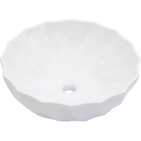 Waschbecken/Waschmuschel/Waschtisch 46 x 17 cm Keramik Weiß (1/5)