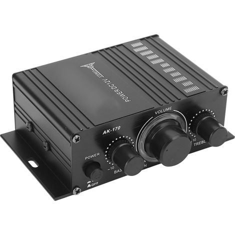 12V Mini-Leistungsverstärker – verzerrungsfreier und klarer Klang – tragbar für Auto oder MP3-Player zu Hause (1/5)