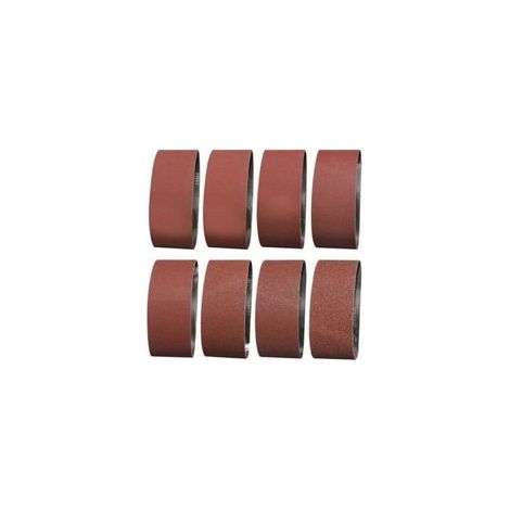 Werbe-Schleifband 75 x 457 mm Körnung 1 x 40/60 & 2 x 80/120/180/240/320/400 Schleifband zum Schleifen, Polieren und Staubabtragen, ideal für Holz (14 Stück) (1/2)