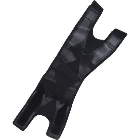 Atmungsaktive, leichte, einteilige schwarze Kniebandage mit festem Halt und Knieunterstützung für den Schutz bei Outdoor-Sportarten (1/5)