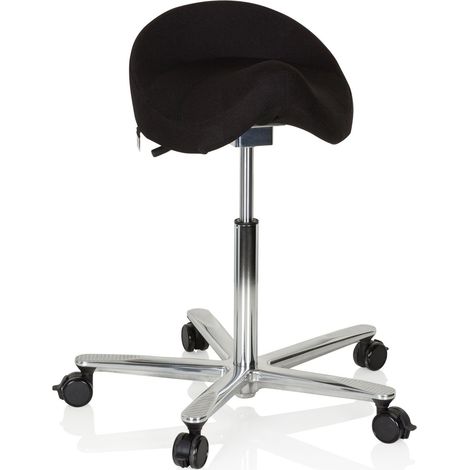 Arbeitstuhl / Arbeitshocker MOVE-TEC 3D PRO I Sattel schwarz hjh OFFICE (1/5)