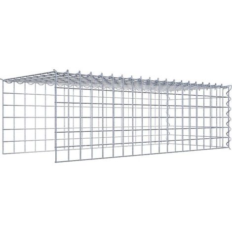 Gabiondeco - Gabion - Element de prolongation en hauteur et en longueur 100 cm x 30 cm x 40 cm (L x H x P). maille 5 x 5 cm. Spirale. Attention il manque deux grill... (1/5)