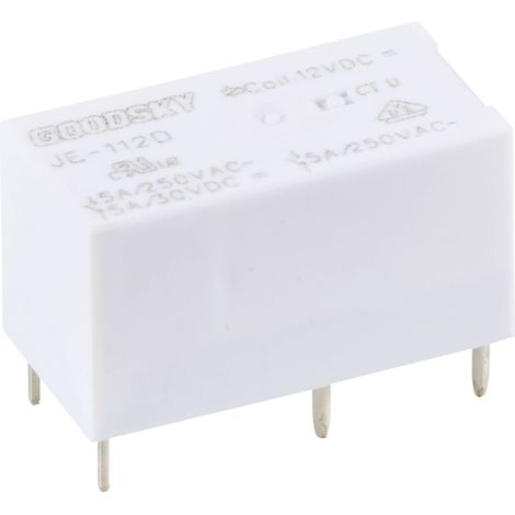 GoodSky JE-112D Relais pour circuits imprimés 12 V/DC 5 A 1 inverseur (RT) 1 pc(s) (1/2)
