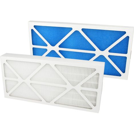 Crystal Filter – Kit de 2 filtres à air G4/F7 pour VMC Unelvent 600914 – Filtration fine pour allergiques – Dimensions 400 x 202 x 24 mm