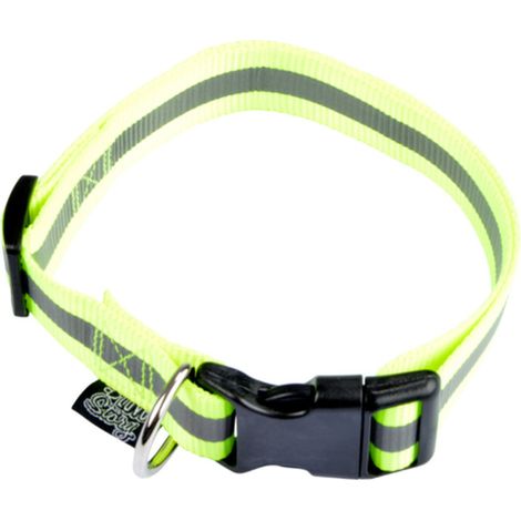 Collier Pour Chien "Bande Réfléchissante" 35cm Jaune (1/5)