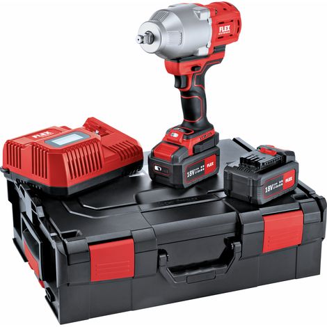 Avvitatore a impulsi a batteria Flex IW 1/2" 950 18,0-EC 5,0/set, 2x 5,0 Ah e caricatore in L-BOXX 136 (1/2)