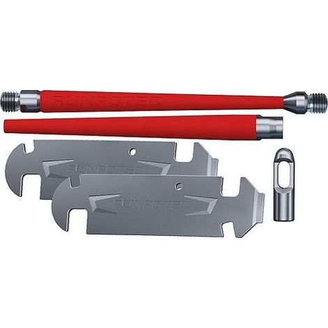 Pointe de guidage avec kit anti-pliage GF3, pour tige en fibre de verre Ø 3 mm, 5 pièces
