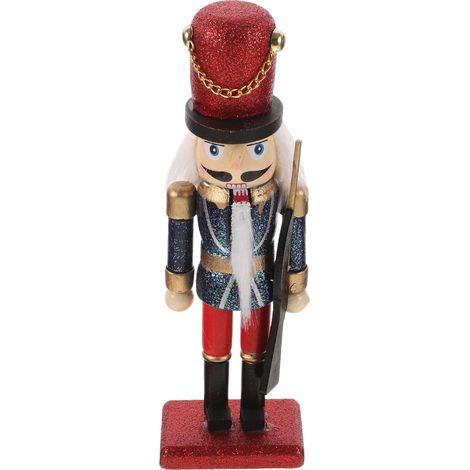 Casse-Noisettes en Bois Artisanal, Figurine Soldat Décorative de (1/5)