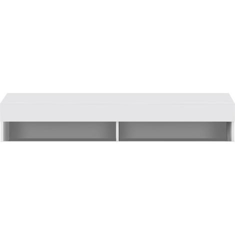 Mobile TV LED bianco in MDF 140 x 40 x 30,5 cm MODENUIT (1/5)